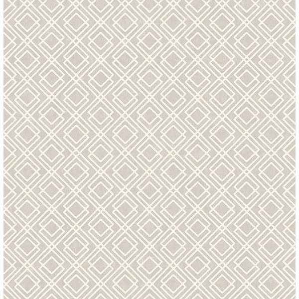 Puck Light Brown Geometric Wallpaper - York Wallcoverings - 2836-22022