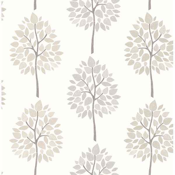 Ceres Grey Tree Wallpaper - York Wallcoverings - 2836-24967