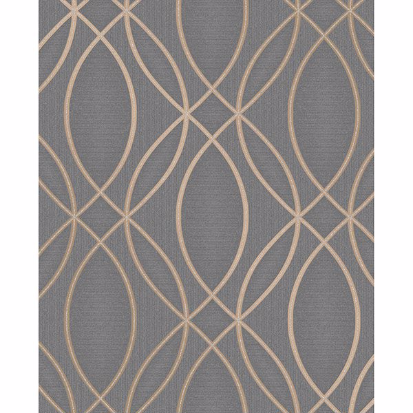 Picture of Lisandro Taupe Geometric Lattice Wallpaper