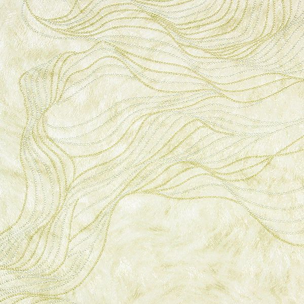 Brewster Wallcovering-Abruzzo Cream Wolf Wave Wallpaper