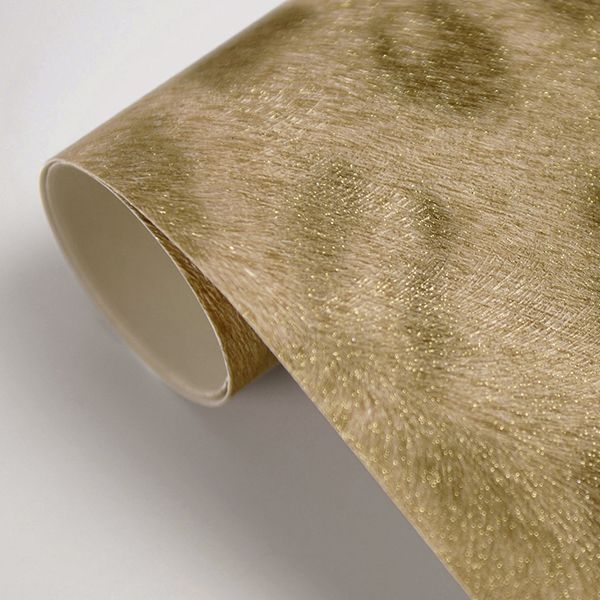 Umbria Light Brown Jaguar Wallpaper  | Brewster Wallcovering - The WorkRm