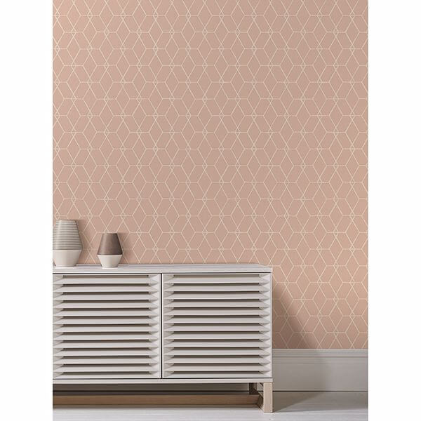 osterlen-light-pink-trellis-wallpaper-york-wallcoverings-2889-25250 - York Wallcoverings Wallpaper