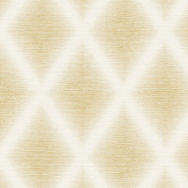 Brewster Wallcovering-Kirana Mustard Diamond Wallpaper