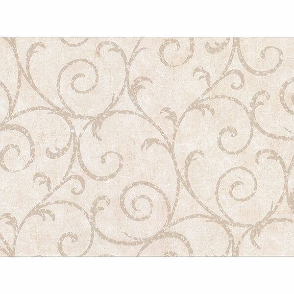 sansa-cream-plaster-scroll-wallpaper-york-wallcoverings-2830-2735 - York Wallcoverings Papel pintado