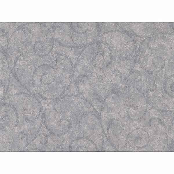 Sansa Slate Plaster Scroll Wallpaper - York Wallcoverings - 2830-2736