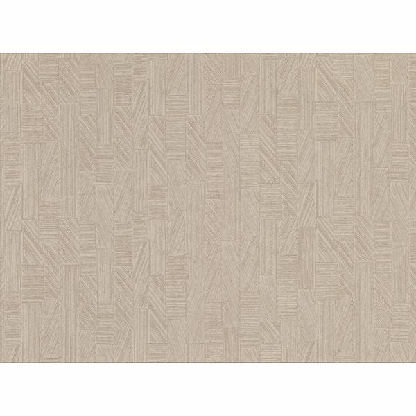 Brewster Wallcovering-Kensho Beige Parquet Wood Wallpaper