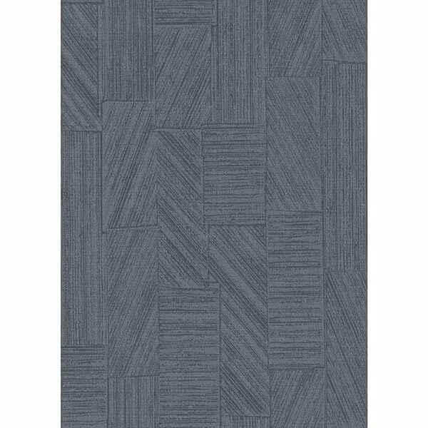 Kensho Charcoal Parquet Wood Wallpaper - York Wallcoverings - 2830-2757