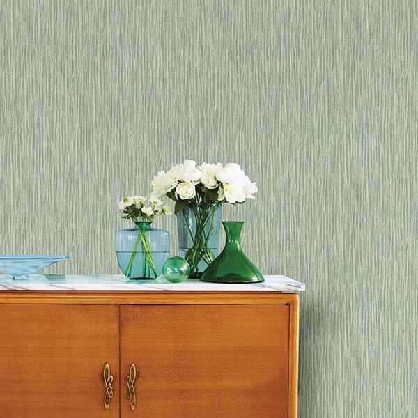 Raffia Thames Green Faux Grasscloth Wallpaper - York Wallcoverings - 2901-25421 - York Wallcoverings Wallpaper