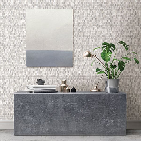 dobby-light-grey-geometric-wallpaper-york-wallcoverings-2908-24922 - York Wallcoverings Wallpaper