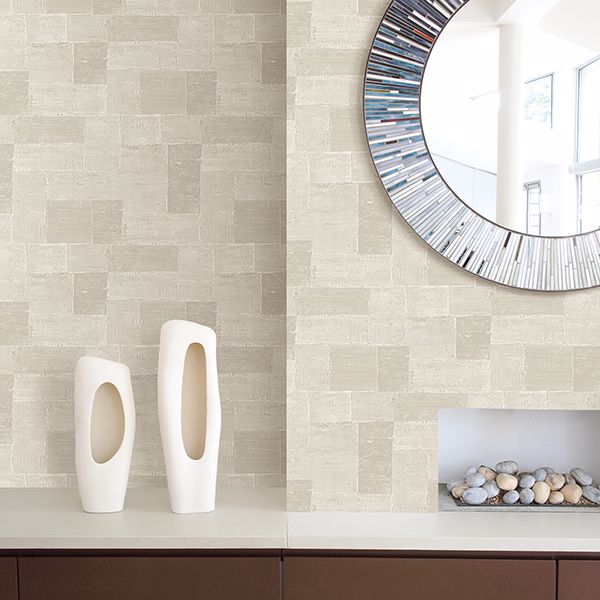 Composition Champagne Global Geometric Wallpaper  | Brewster Wallcovering