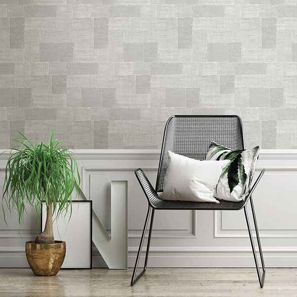 Composition Silver Global Geometric Wallpaper - York Wallcoverings - 2908-87114 - York Wallcoverings Wallpaper