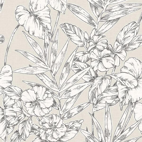 Grey Cayman Peel and Stick Wallpaper - York Wallcoverings - NUS3145 - York Wallcoverings Wallpaper