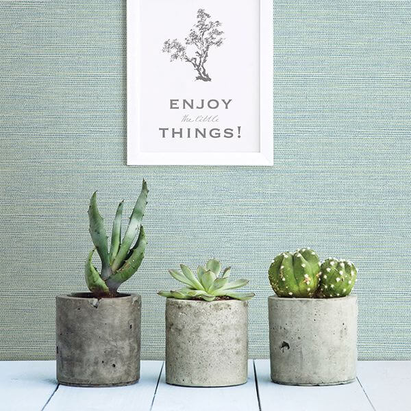 Agave Mint Faux Grasscloth Wallpaper - York Wallcoverings - 2902-24282 - York Wallcoverings Wallpaper