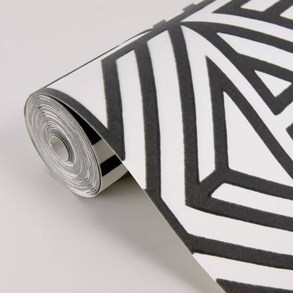 Helios Taupe Geometric Wallpaper - York Wallcoverings - 2902-87331 - York Wallcoverings Wallpaper