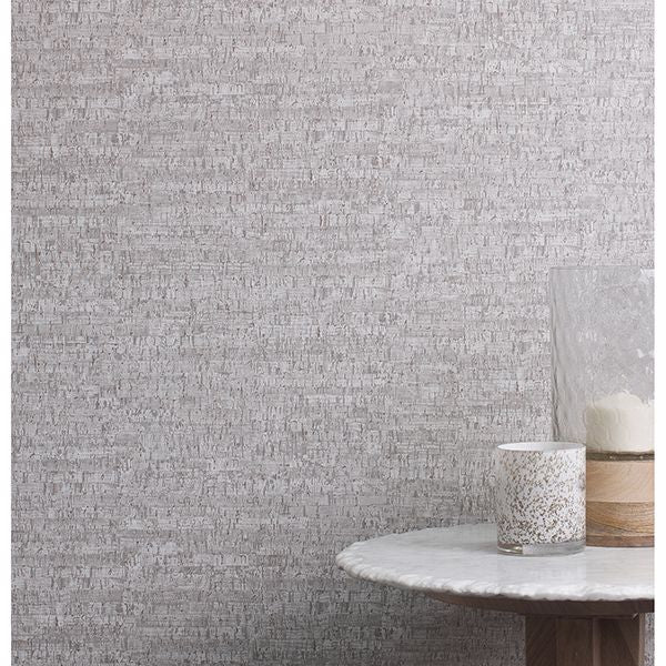 Henrique Grey Faux Cork Wallpaper  | Brewster Wallcovering - The WorkRm