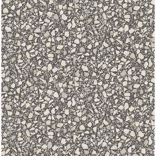 Aldrich Black Terrazzo Wallpaper - York Wallcoverings - 2900-24958