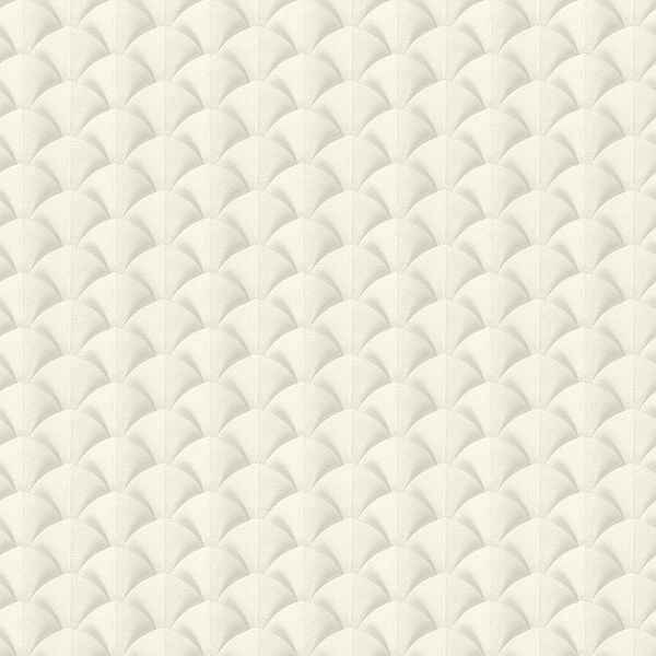 Lanux Off White Fan Wallpaper - York Wallcoverings - RH611533 - York Wallcoverings Wallpaper