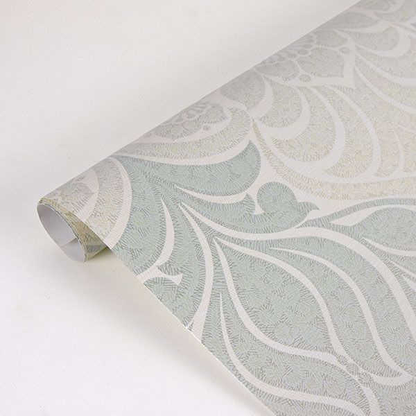 Twill Sage Damask - Brewster Wallcovering