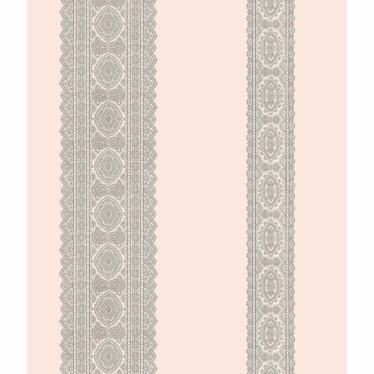 Brynn Grey Paisley Stripe Wallpaper - York Wallcoverings - 1014-001835 - York Wallcoverings Wallpaper