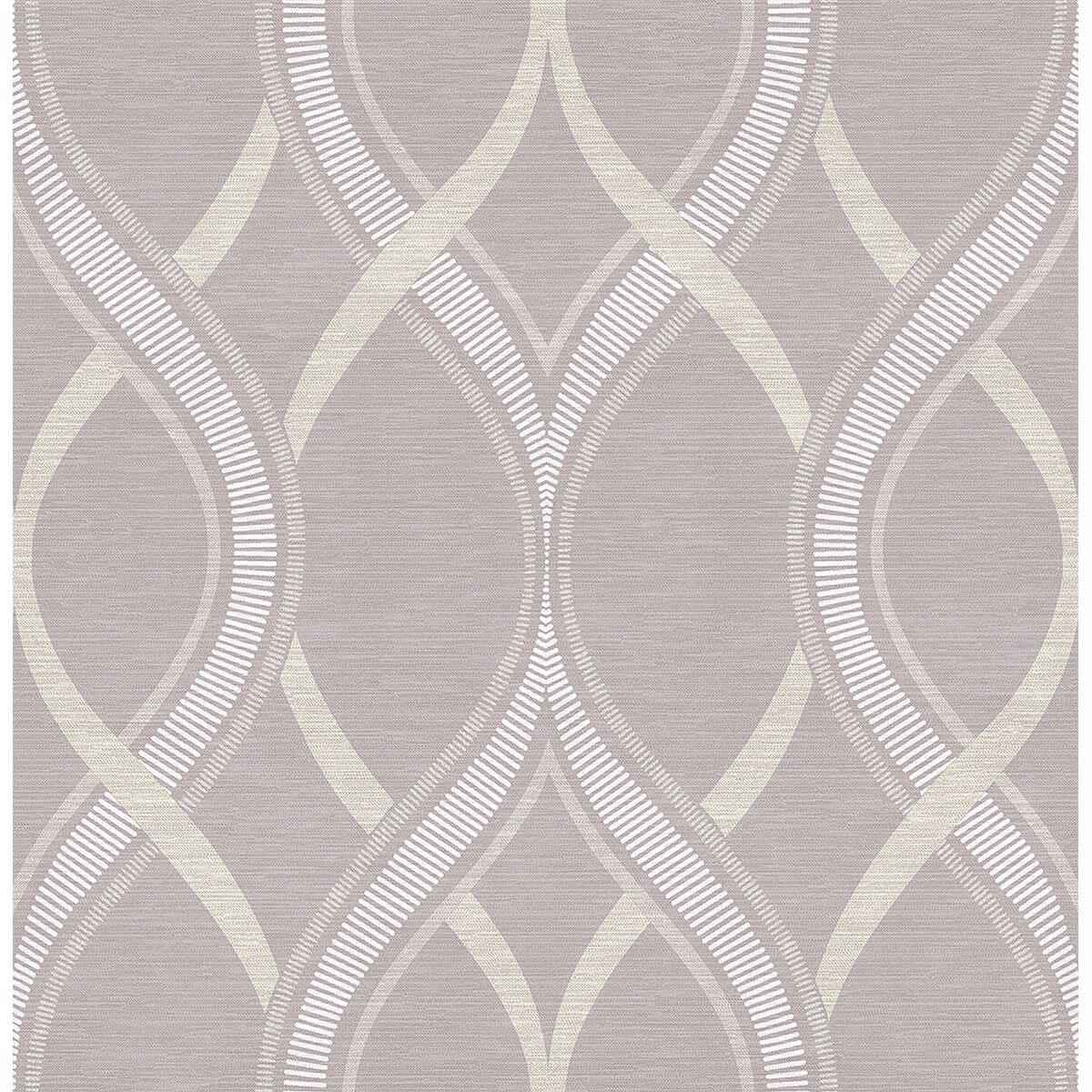 Frequency Lavender Ogee Wallpaper - York Wallcoverings - 2625-21852
