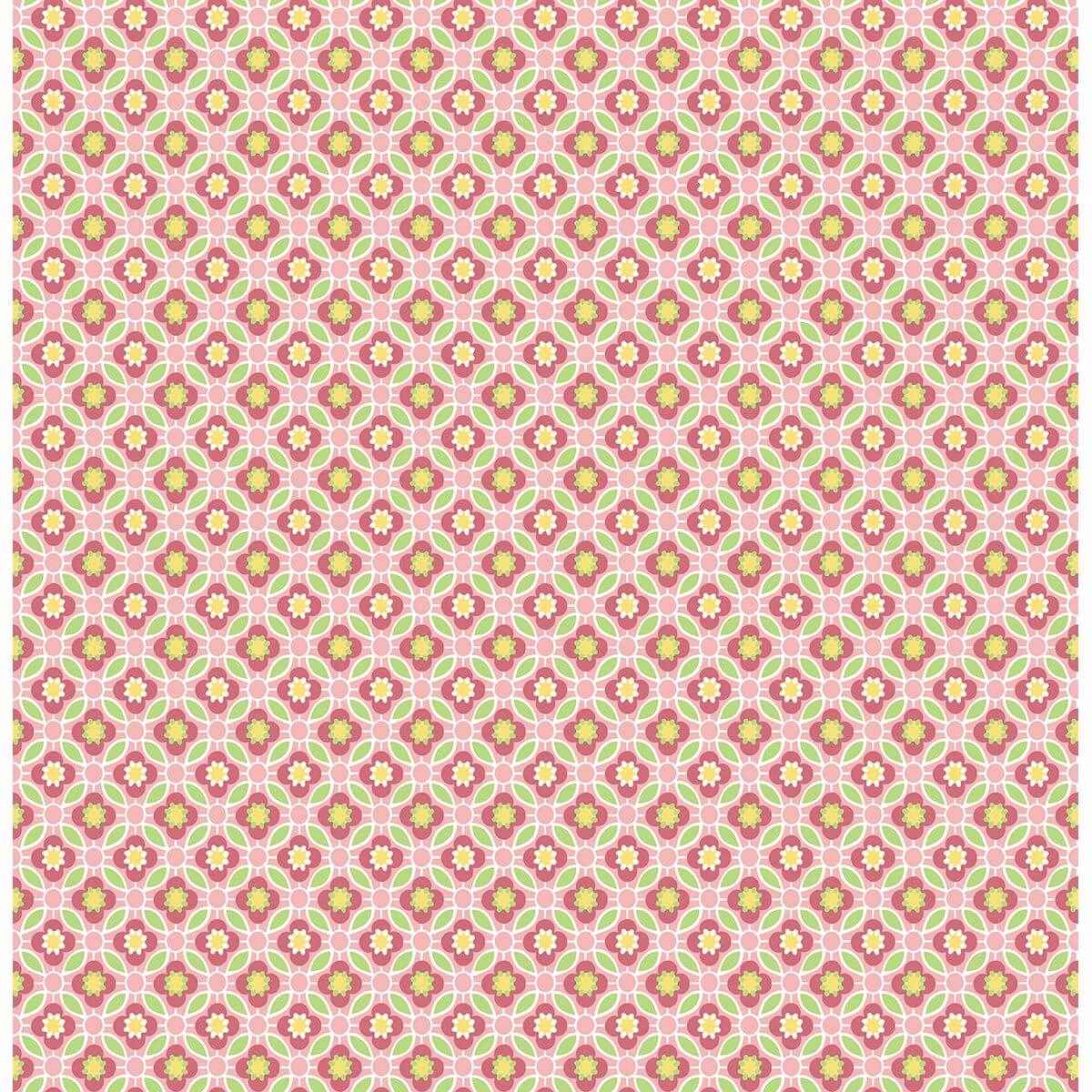 Audra Pink Floral Wallpaper - York Wallcoverings - 2657-22245