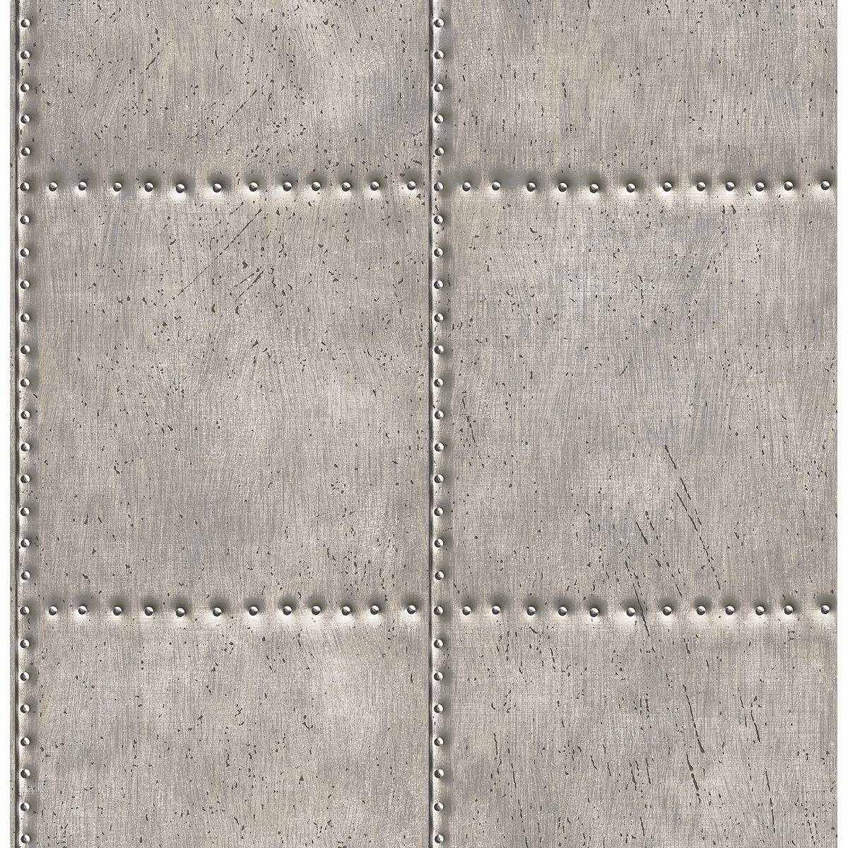 Brewster Wallcovering-Sheet Metal Silver Rivets