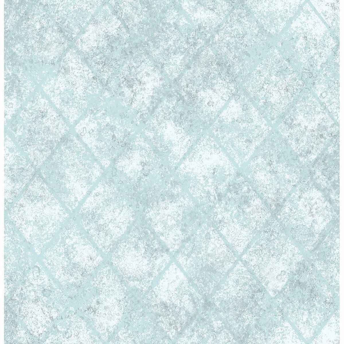 Blue Mercury Glass Wallpaper - York Wallcoverings - 2701-22328