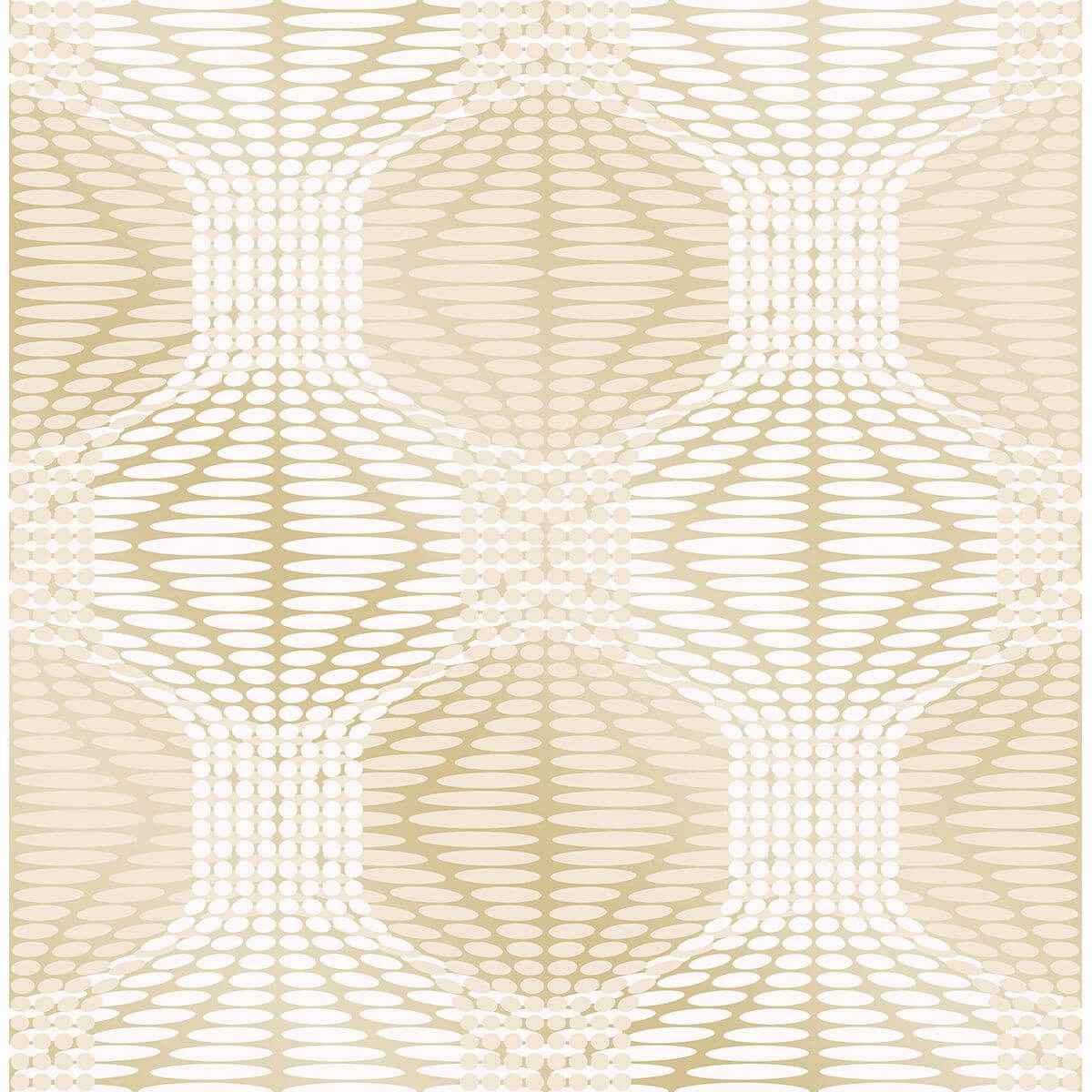 Optic Gold Geometric Wallpaper - York Wallcoverings - 2697-22633 - York Wallcoverings Wallpaper