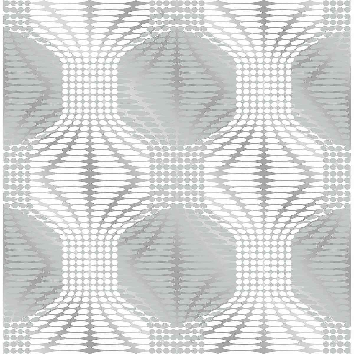 Optic Blue Geometric Wallpaper - York Wallcoverings - 2697-22629 - York Wallcoverings Wallpaper