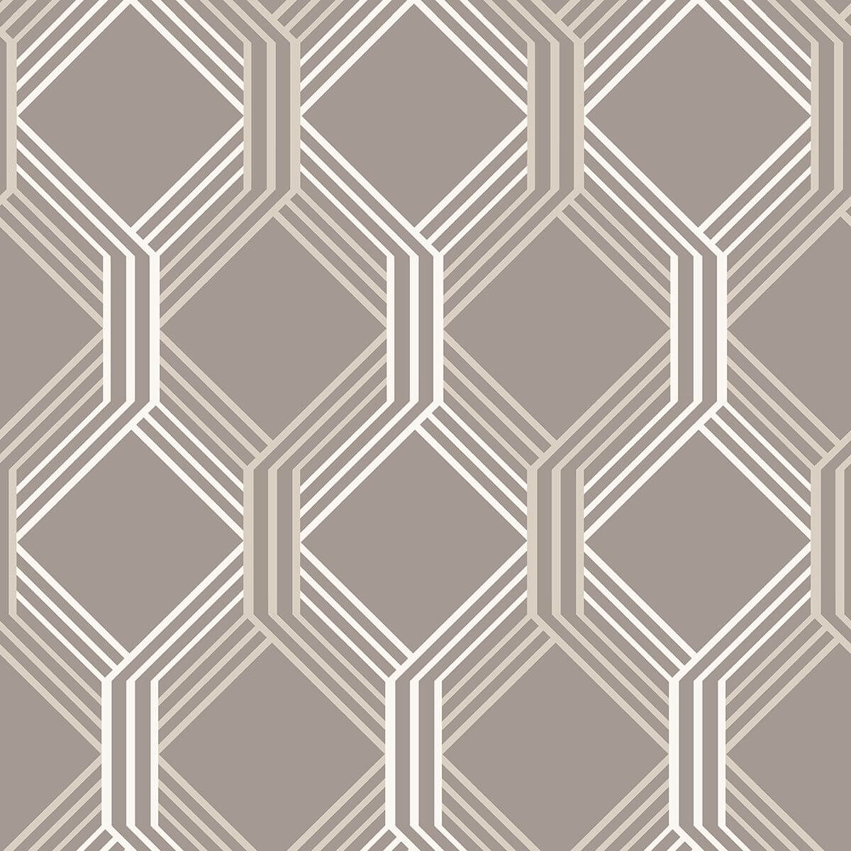 linkage-brown-trellis-wallpaper-york-wallcoverings-2697-78052 - York Wallcoverings Wallpaper