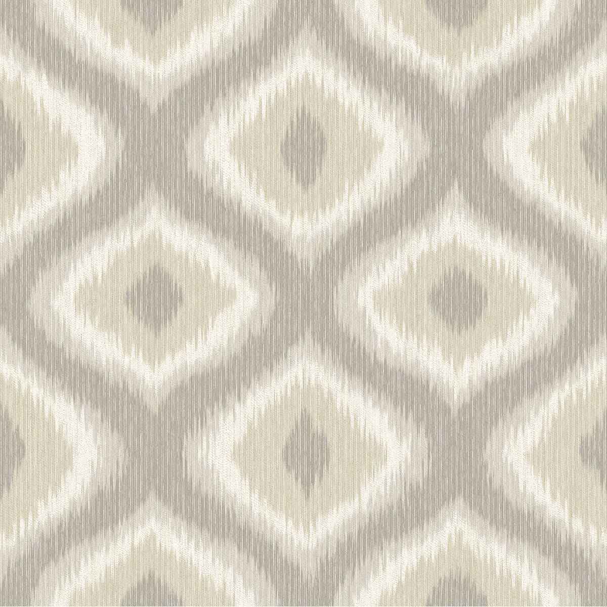 Abra Taupe Ogee Wallpaper - York Wallcoverings - 2697-78015 - York Wallcoverings Wallpaper