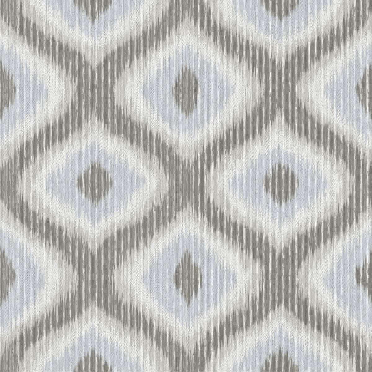 Abra Grey Ogee Wallpaper - York Wallcoverings - 2697-78011