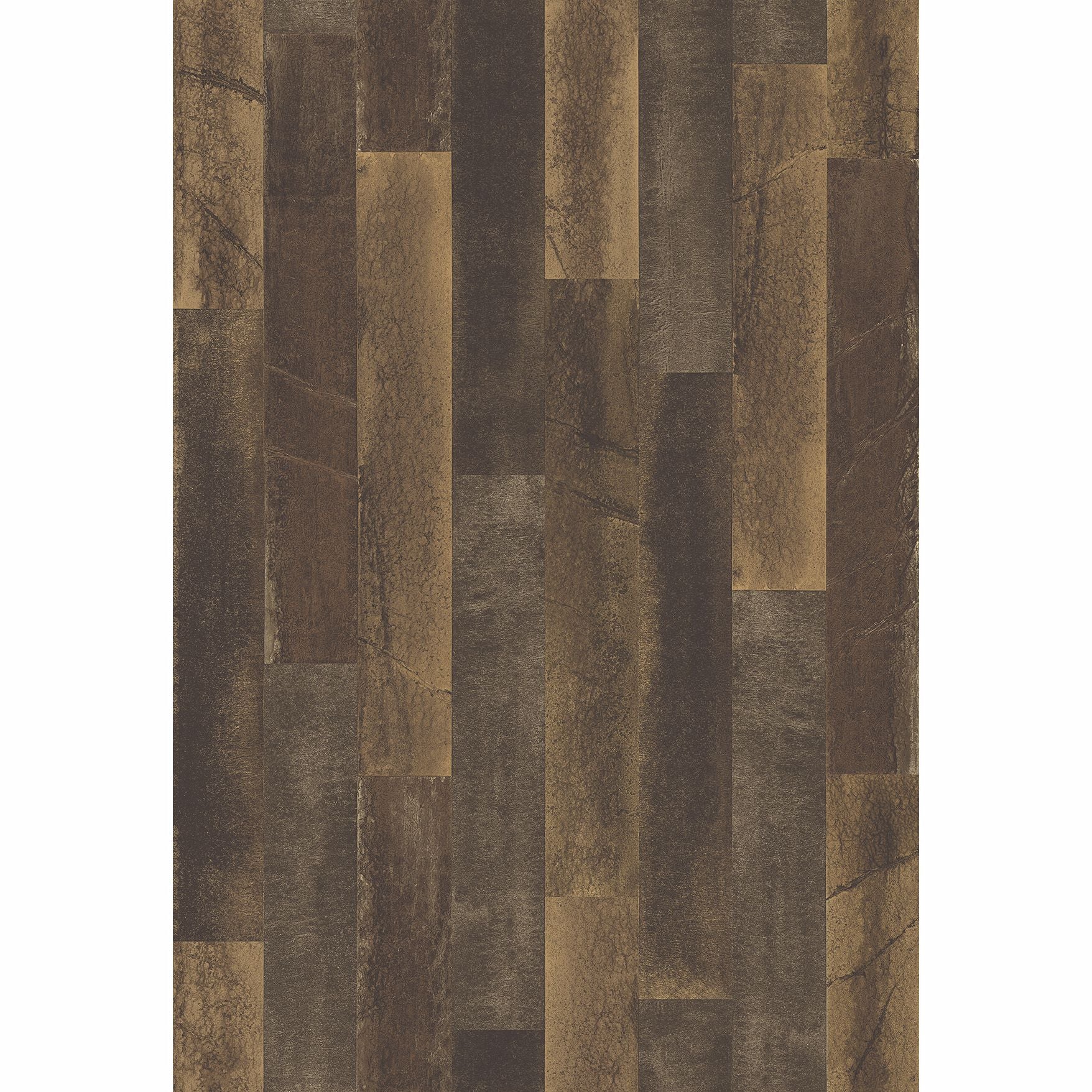 Brewster Wallcovering-Antique Floorboards Brown Wood Wallpaper