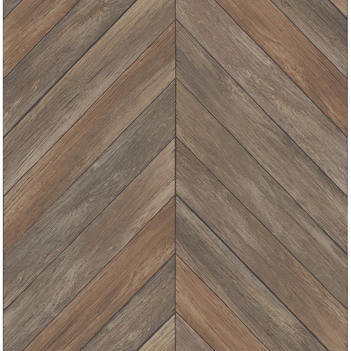 Picture of Parisian Brown Parquet Wallpaper