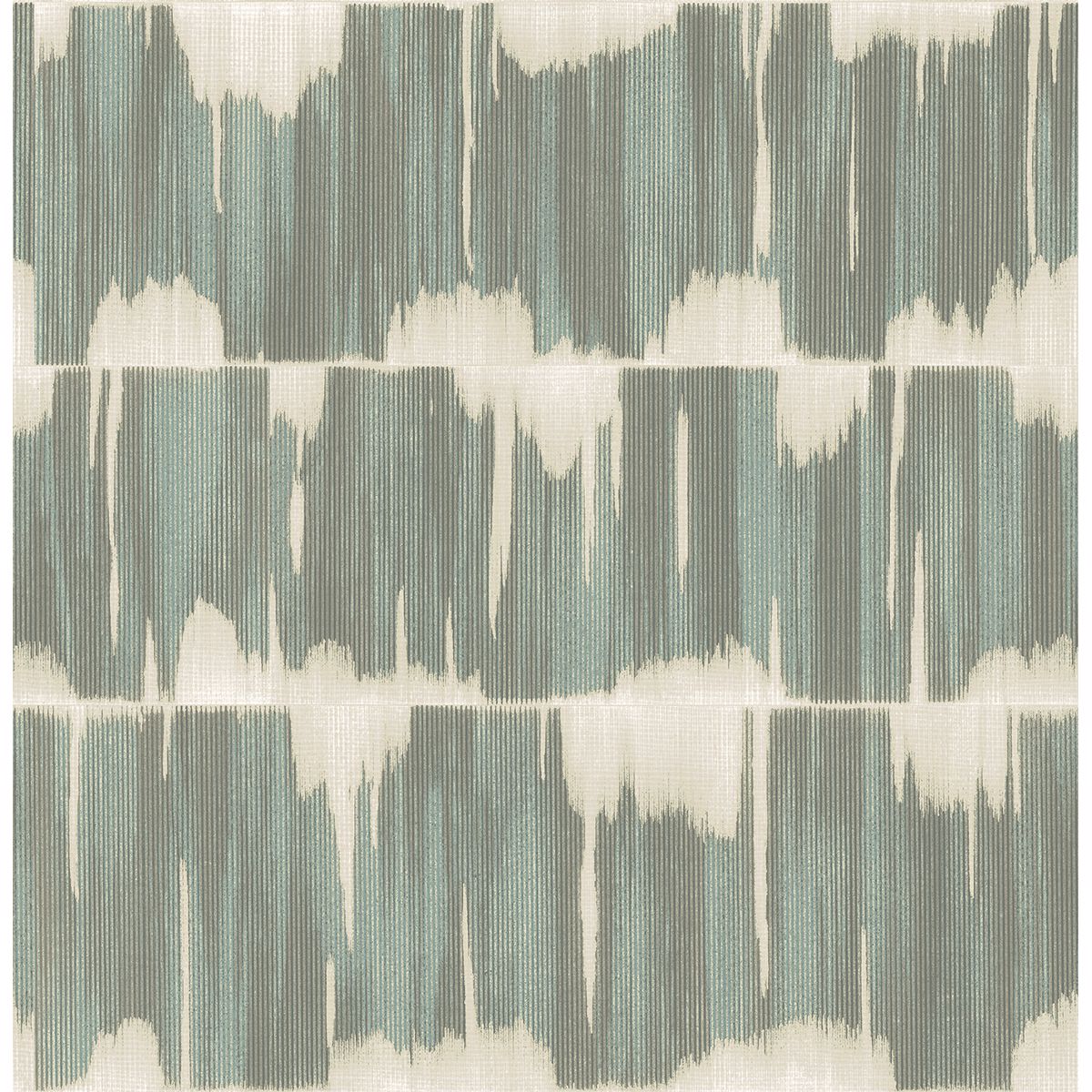 Brewster Wallcovering-Serendipity Teal Shibori Wallpaper