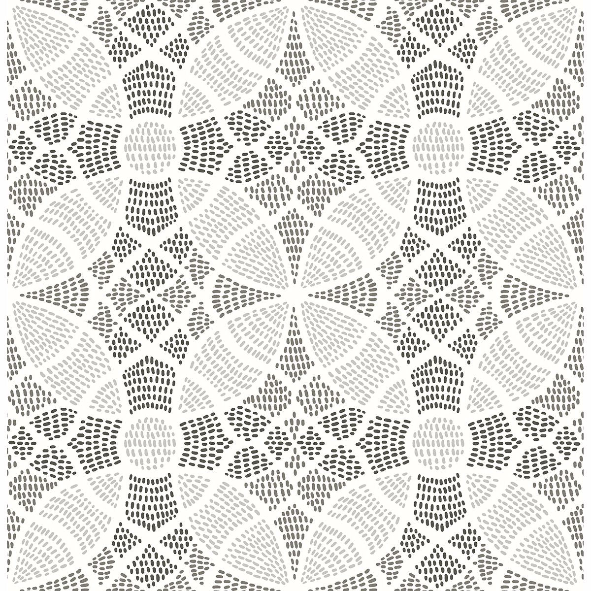 Picture of Zazen Grey Geometric Wallpaper