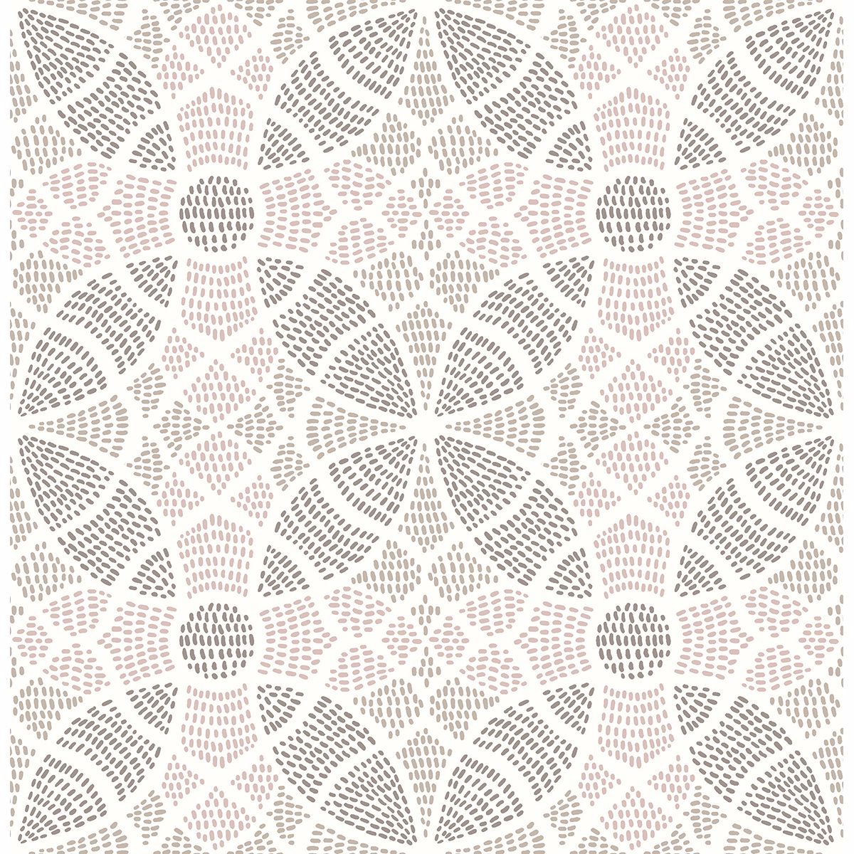 Picture of Zazen Rose Geometric Wallpaper