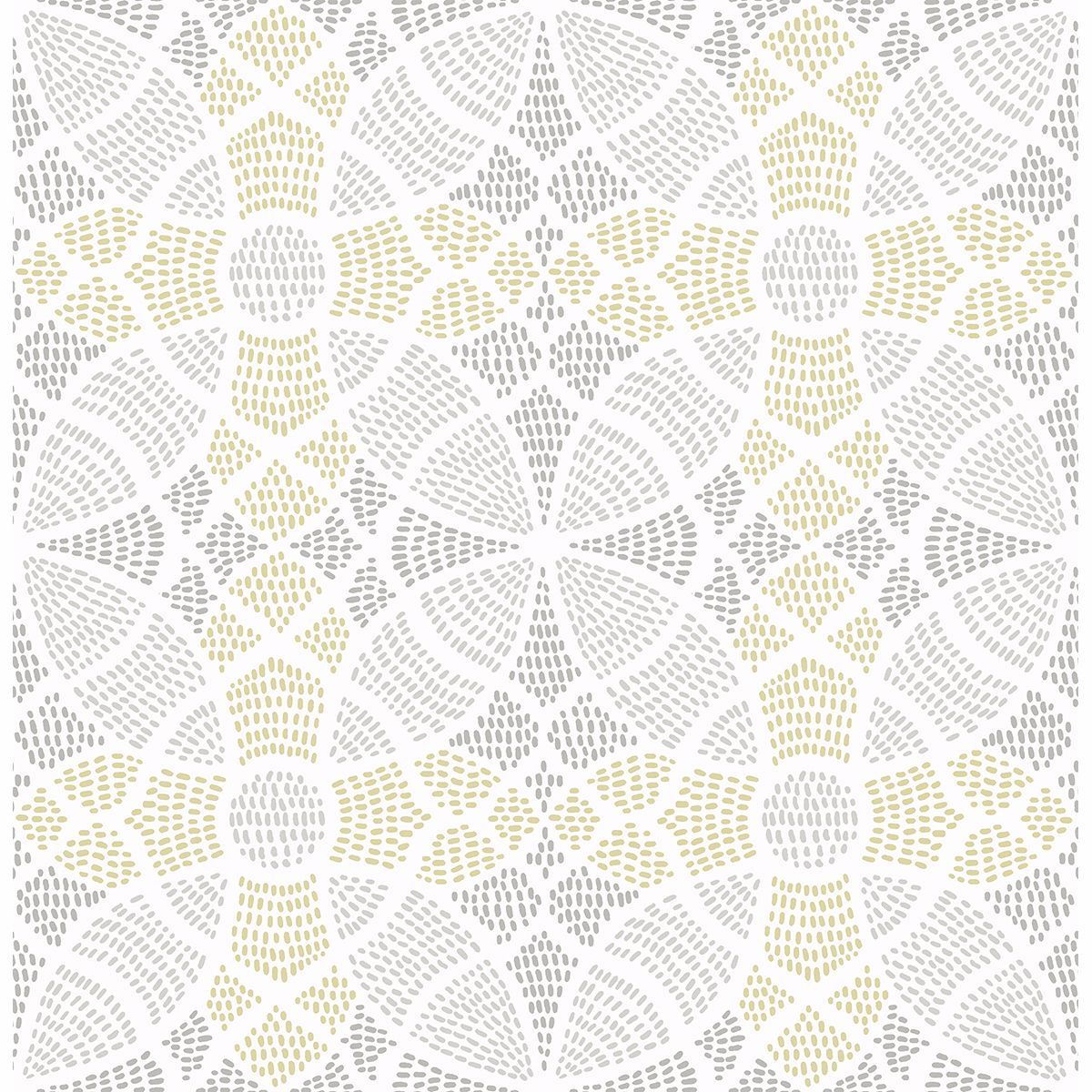 Picture of Zazen Yellow Geometric Wallpaper