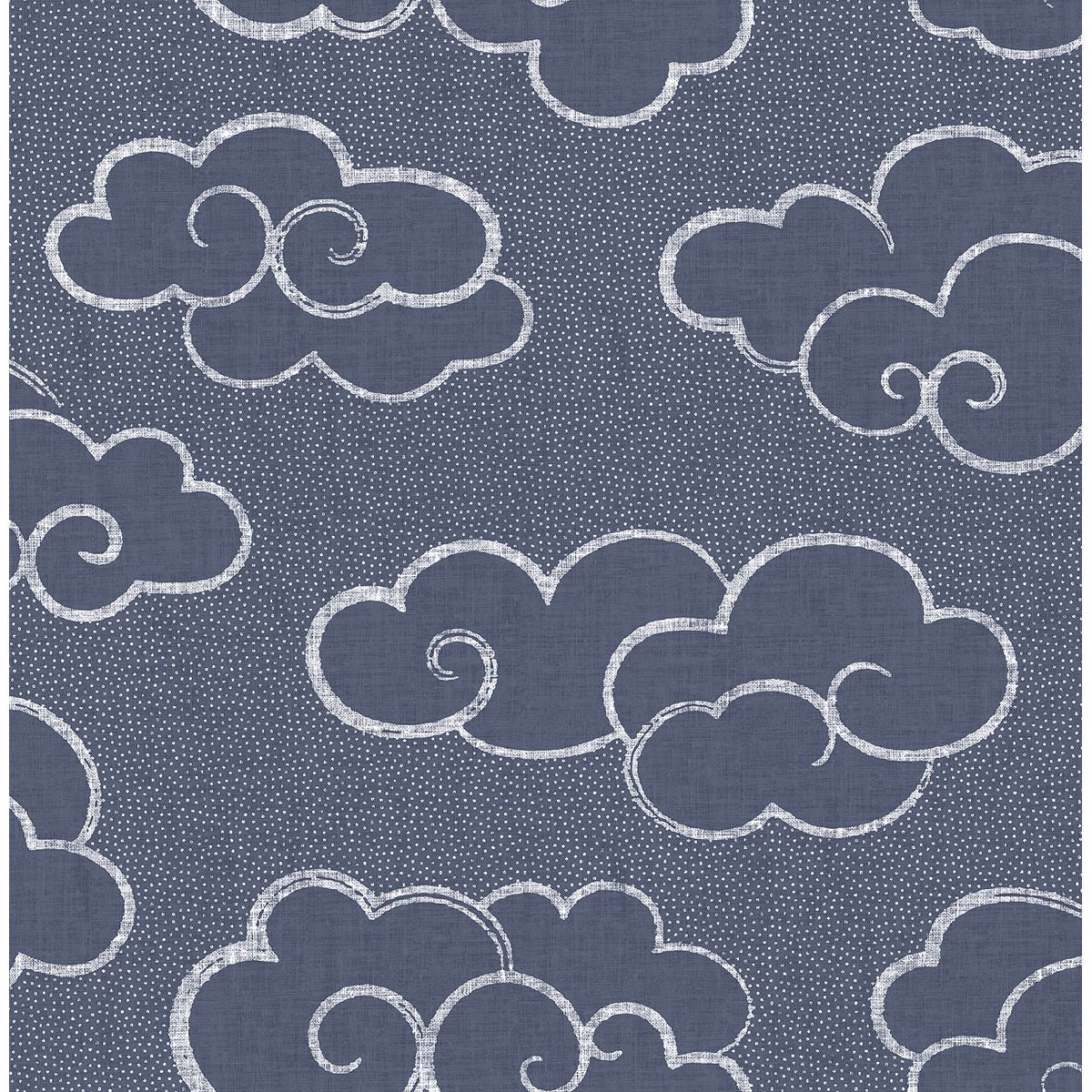 Picture of Skylark Navy Cloud Wallpaper