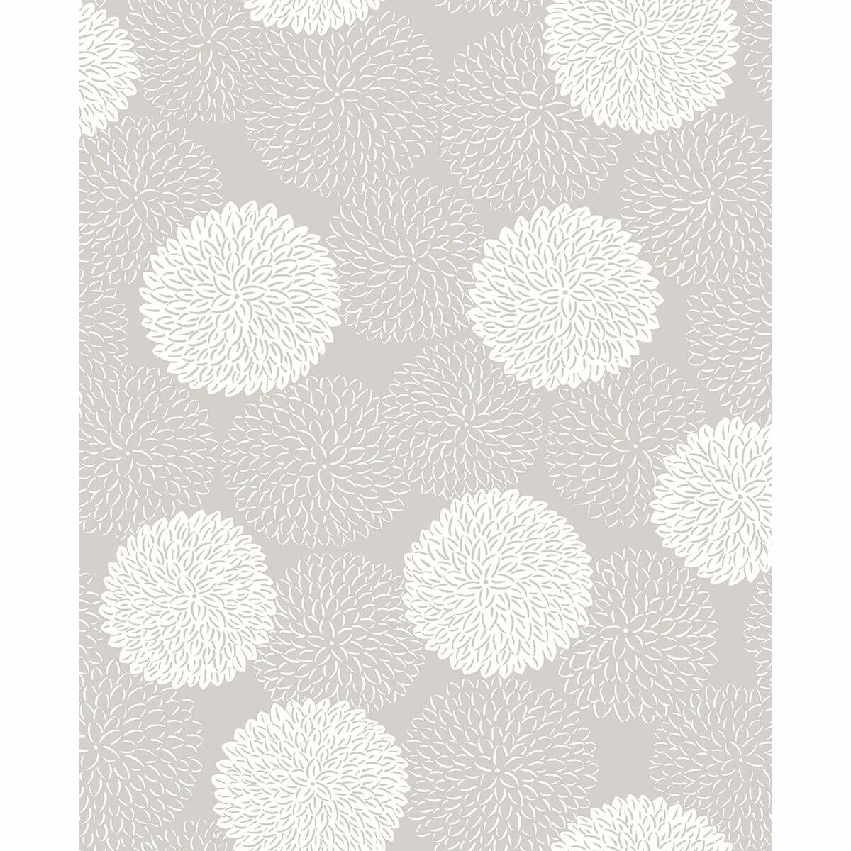 blithe-taupe-floral-wallpaper-york-wallcoverings-2764-24328 - York Wallcoverings Wallpaper