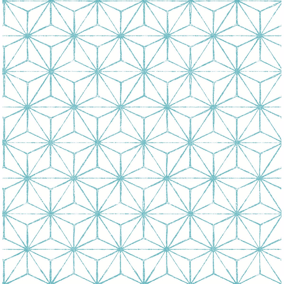 Picture of Orion Turquoise Geometric Wallpaper