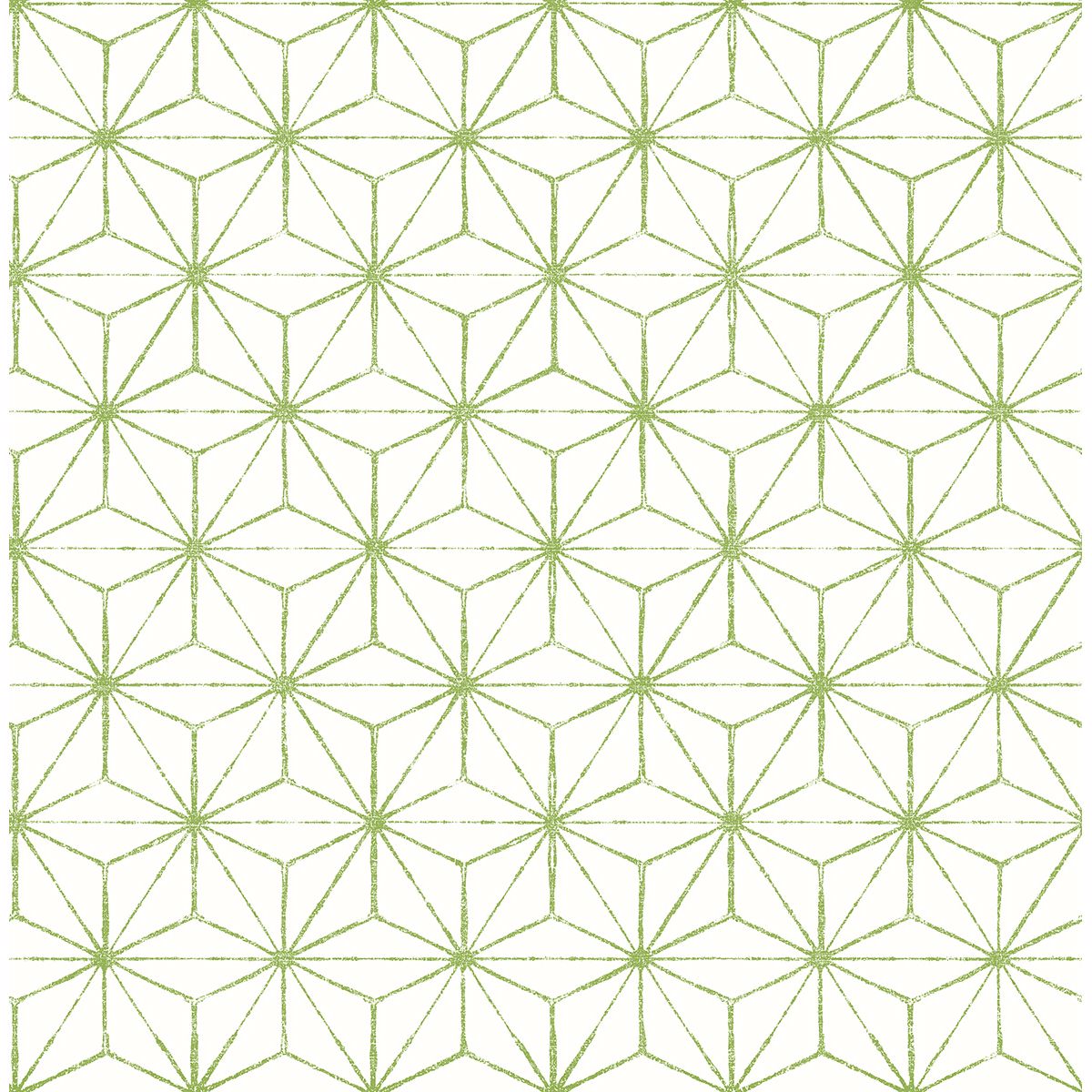 Picture of Orion Green Geometric Wallpaper