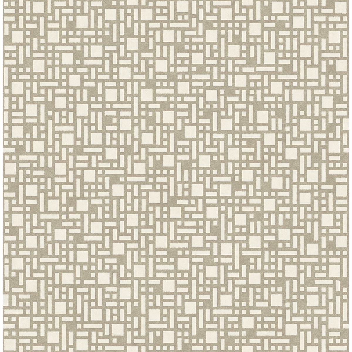 Bento Taupe Geometric Wallpaper - York Wallcoverings - 2764-24342