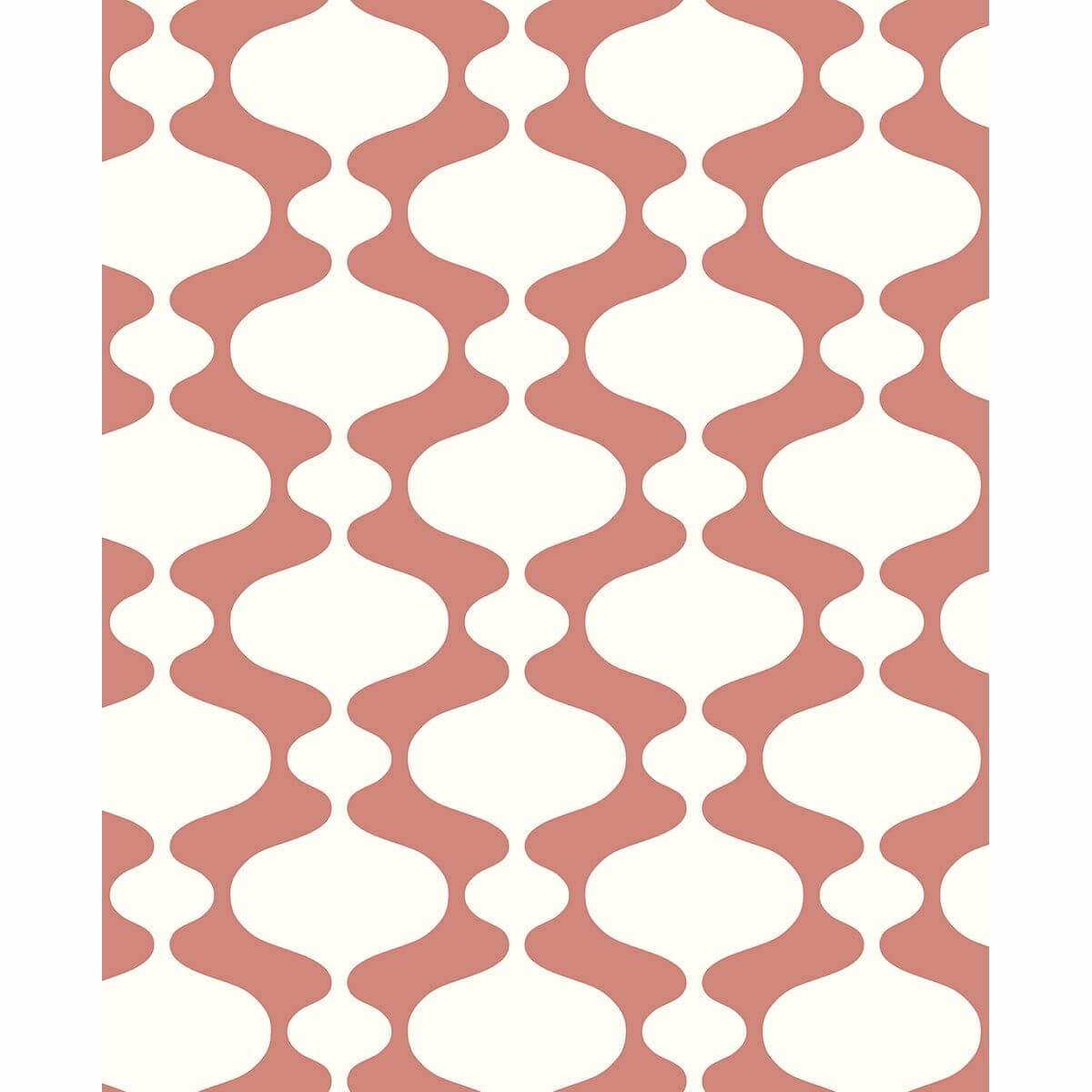 Ashbury Coral Retro Wallpaper - York Wallcoverings - 2782-24542 - York Wallcoverings Wallpaper