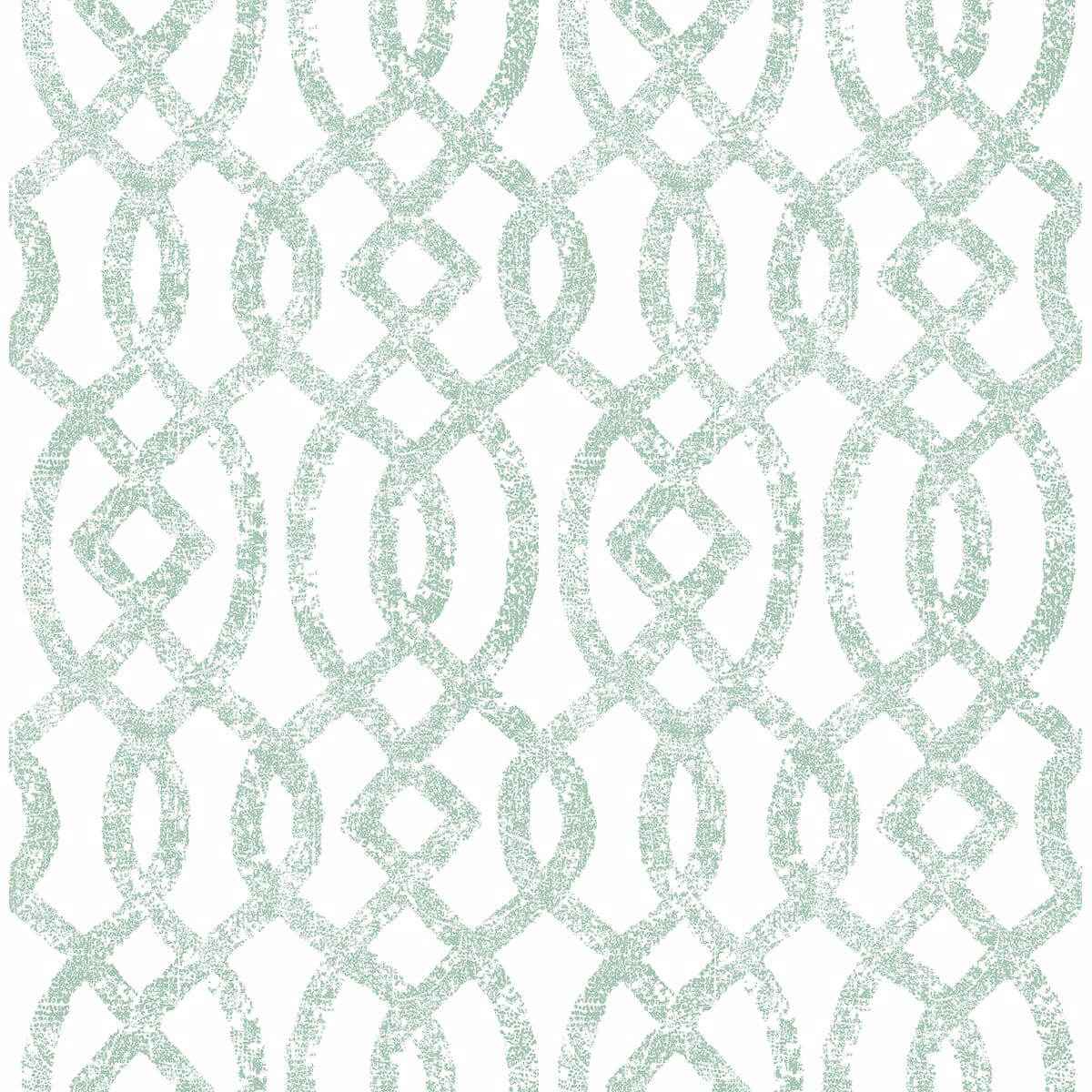 Ethereal Sea Green Trellis Wallpaper - York Wallcoverings - 2793-24726 - York Wallcoverings Wallpaper