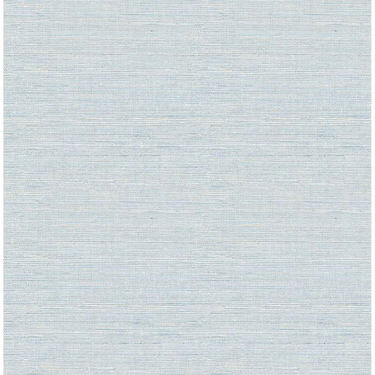 Lilt Blue Faux Grasscloth Wallpaper - York Wallcoverings - 2793-24283