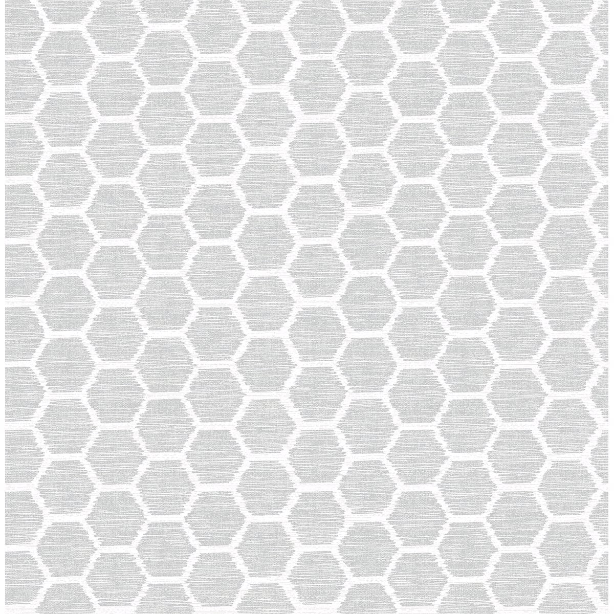 Picture of Aura Grey Honeycomb Wallpaper