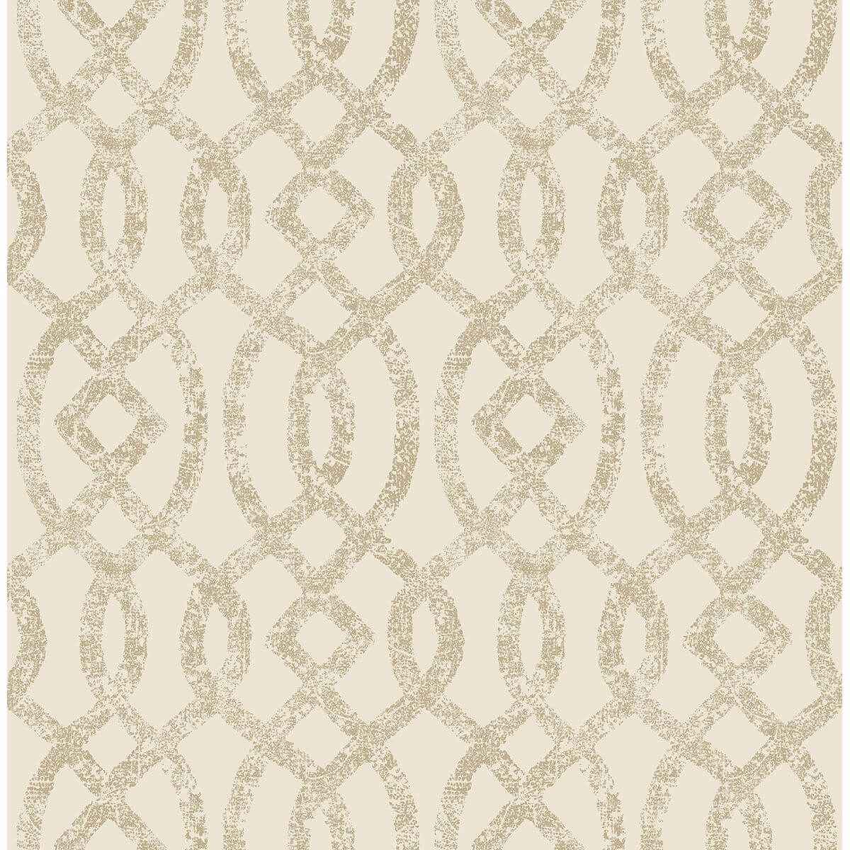 Ethereal Bronze Trellis Wallpaper - York Wallcoverings - 2793-24724