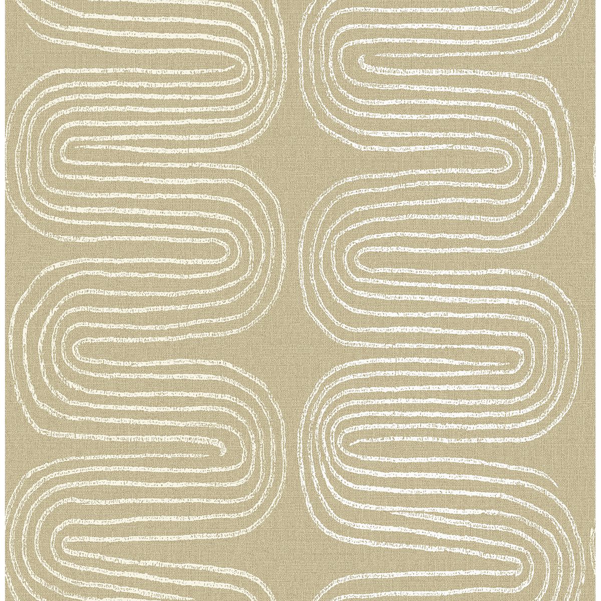 Picture of Zephyr Honey Abstract Stripe Wallpaper