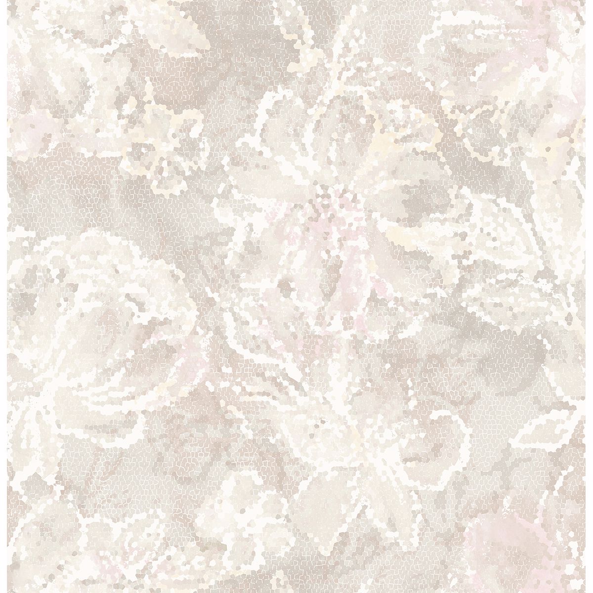 Brewster Wallcovering-Allure Blush Floral Wallpaper